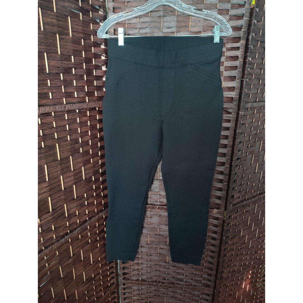 Spanx The Perfect Pant Backseam Skinny Pants Women M Black Stretch Ankle 20251R